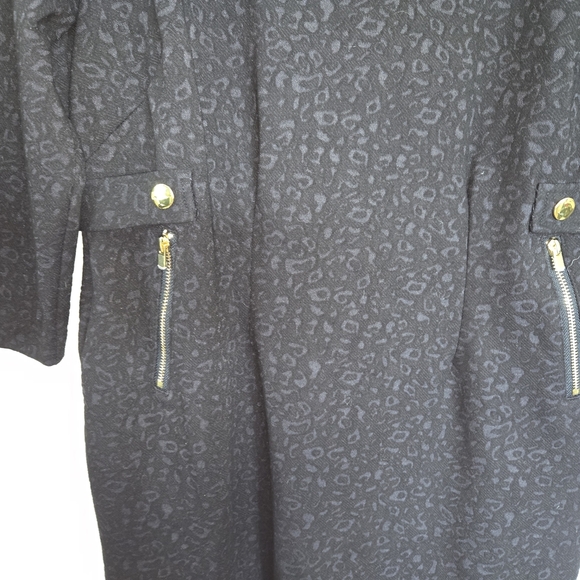 Chico's Elegant Black Dress with Gold Accents Size 6P - Picture 4 of 4